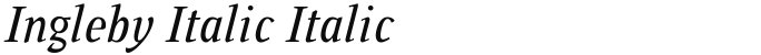 Ingleby Italic Italic