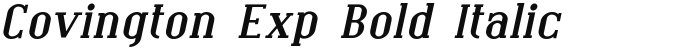 Covington Exp Bold Italic