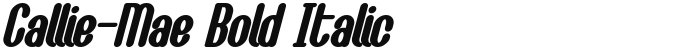 Callie-Mae Bold Italic