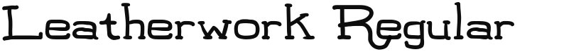 Leatherwork font download