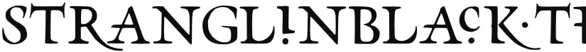 Stranglinblack font download