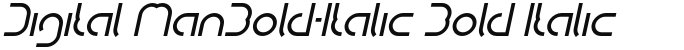 Digital ManBold-Italic Bold Italic