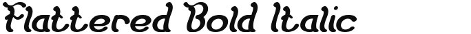 Flattered Bold Italic