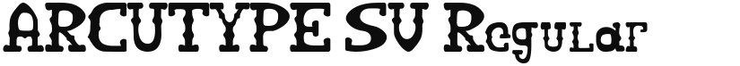ARCUTYPE SV font download