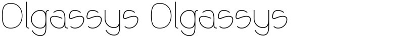 Olgassys font download