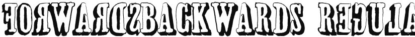 forwardsBACKWARDS font download