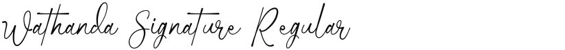 Wathanda Signature font download