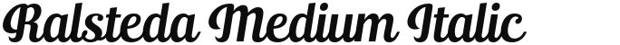 Ralsteda Medium Italic