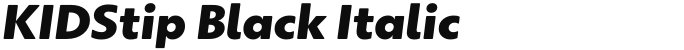 KIDStip Black Italic