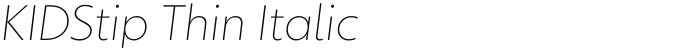 KIDStip Thin Italic