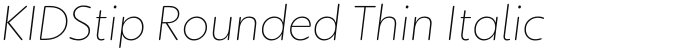 KIDStip Rounded Thin Italic