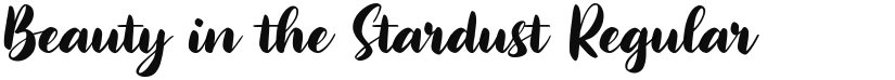Beauty in the Stardust font download