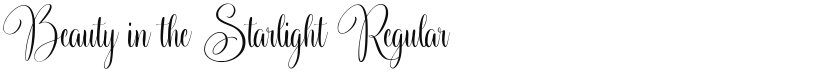 Beauty in the Starlight font download