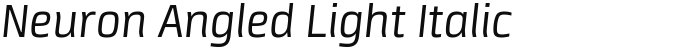 Neuron Angled Light Italic