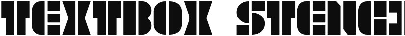 TextBox Stencil font download
