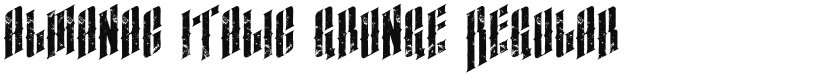 almanac  grunge font download