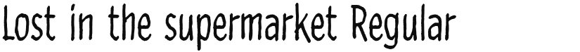 Lost in the supermarket font download