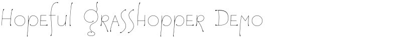 Hopeful Grasshopper font download