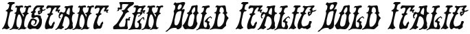 Instant Zen Bold Italic Bold Italic