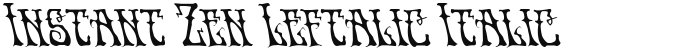 Instant Zen Leftalic Italic