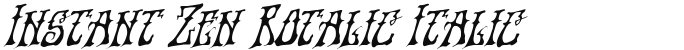 Instant Zen Rotalic Italic