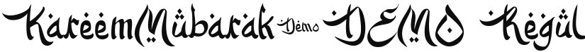 KareemMubarak-DEMO font download