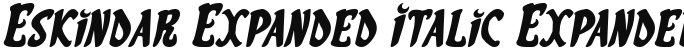 Eskindar Expanded Italic Expanded Italic