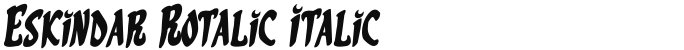 Eskindar Rotalic Italic