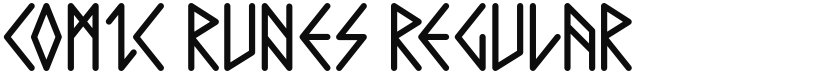 Comic Runes font download