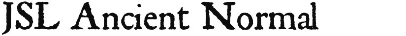 JSL Ancient font download