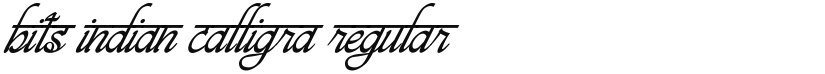 bits indian calligra font download