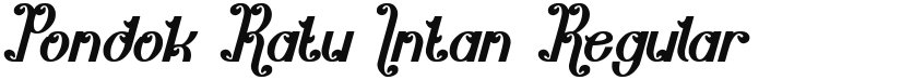 Pondok Ratu Intan font download