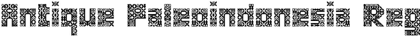 Antique Paleoindonesia font download