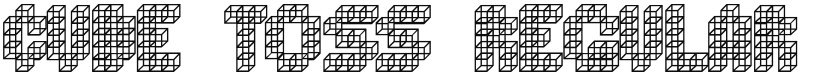 Cube Toss font download