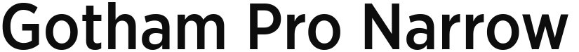 Gotham Pro Narrow font download