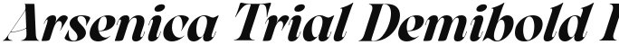 Arsenica Trial Demibold Italic