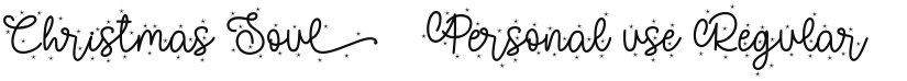 Christmas Soul - Personal use font download
