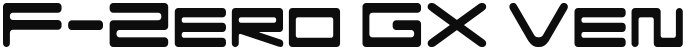 F-Zero GX Venue Font Semi Light