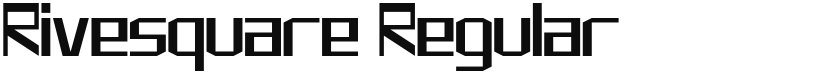 Rivesquare font download