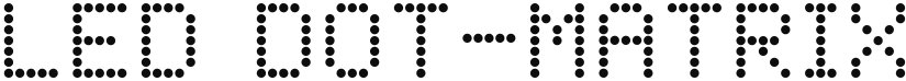 LED Dot-Matrix font download