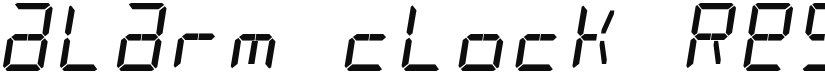 alarm clock font download