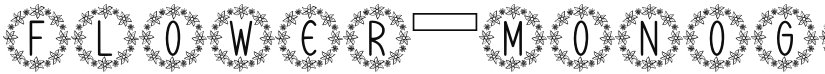 Flower Monogram font download