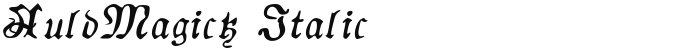 AuldMagick Italic