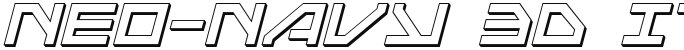 Neo-Navy 3D Italic Italic