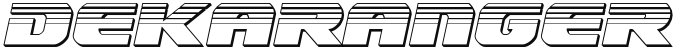 Dekaranger Chrome Italic Italic