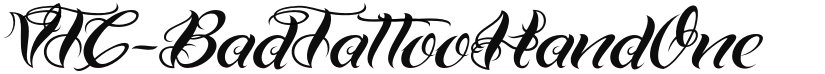 VTC Bad Tattoo Hand One font download