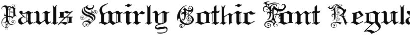 Pauls Swirly Gothic Font font download