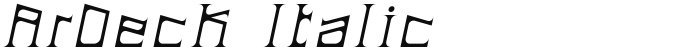 ArDeck Italic