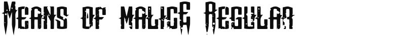 Means of malicE font download