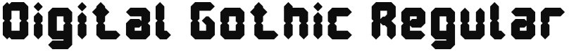 Digital Gothic font download